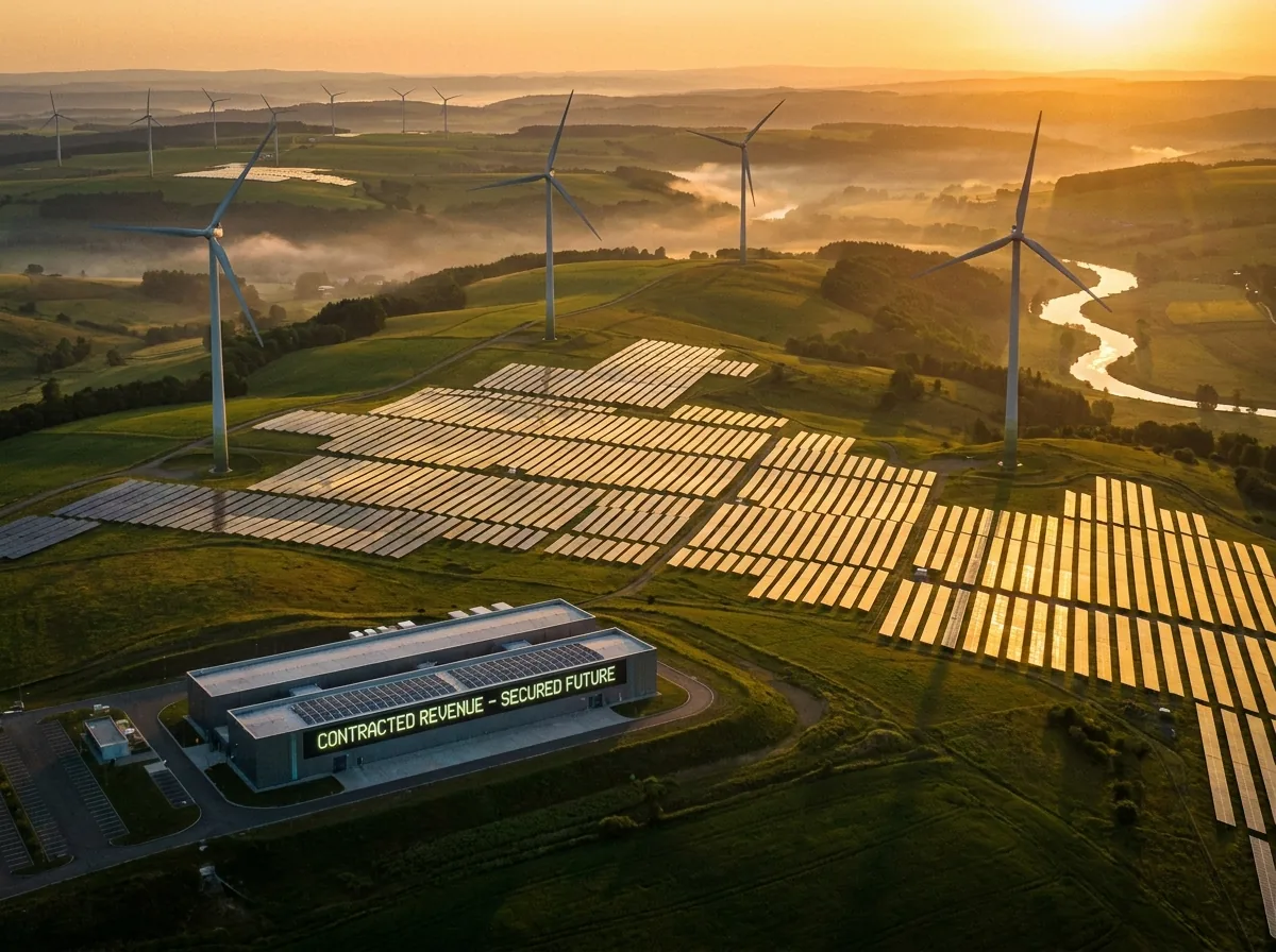 Proyecto solar y eólico con ingresos contratados