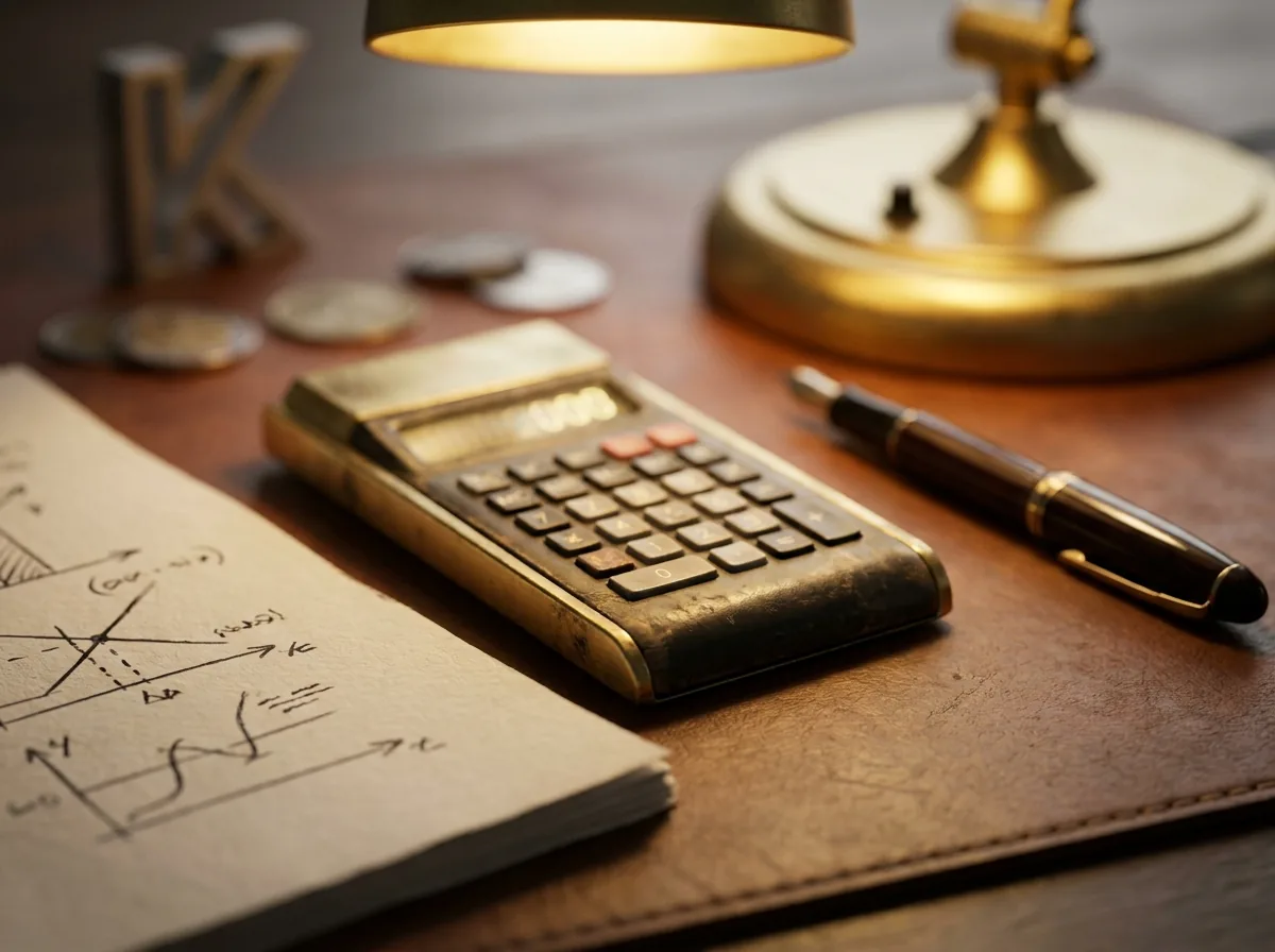 Modelo financiero de un proyecto sobre el escritorio